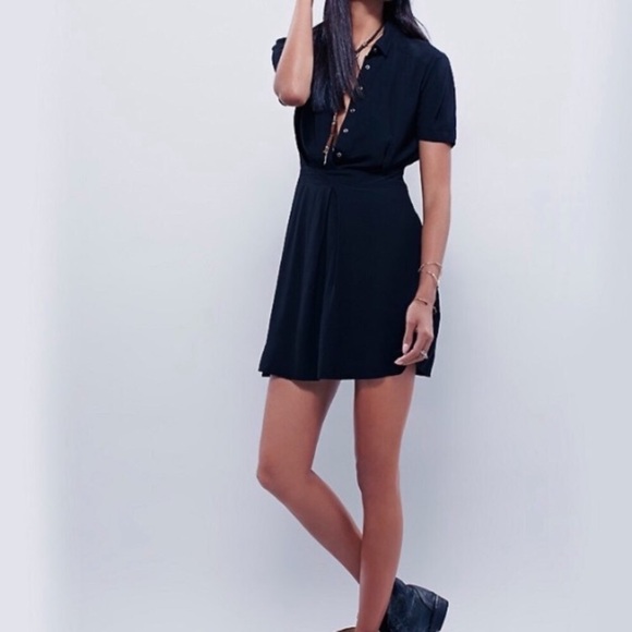 Free People Dresses & Skirts - *NEW* Free People Dream Chaser buttonup Mini Dress